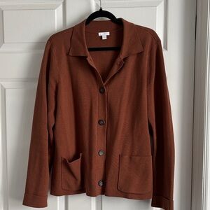 J. Jill Women's Rust Cardigan